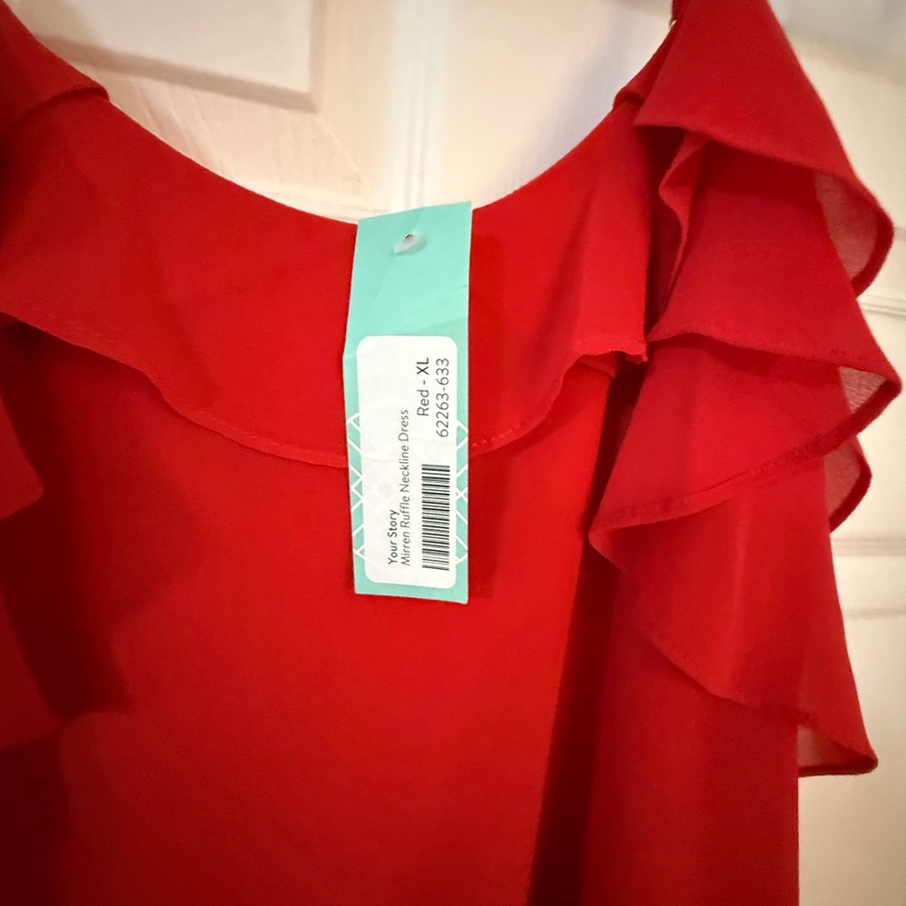 Red Ruffled Dress